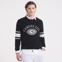 Kansas City Chiefs x Todd Snyder Black Cashmere Crew Sweater
