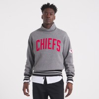 Kansas City Chiefs x Todd Snyder Heather Gray Relaxed Canadian Fleece Turtleneck