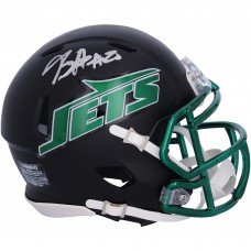 Breece Hall New York Jets Autographed Fanatics Authentic Riddell 2024 Black Alternate Speed Mini Helmet Breece Hall New York Jets Autographed Fanatics Authentic Riddell 2024 Black Alternate Speed Mini Helmet