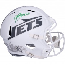 Breece Hall New York Jets Autographed Fanatics Authentic Riddell 2024 Salute To Service Speed Replica Helmet Breece Hall New York Jets Autographed Fanatics Authentic Riddell 2024 Salute To Service Speed Replica Helmet