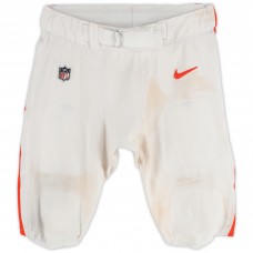 Dalvin Tomlinson Cleveland Browns Fanatics Authentic Game-Used White Nike Pants vs. New Orleans Saints on November 17, 2024