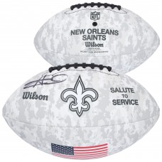 Alvin Kamara New Orleans Saints Autographed Fanatics Authentic 2024 Salute To Service Wilson Football