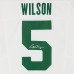 Garrett Wilson New York Jets Autographed Fanatics Authentic 2024 White Nike Limited Jersey