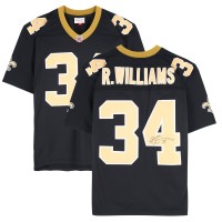 Ricky Williams New Orleans Saints Autographed Mitchell & Ness Black Replica Jersey