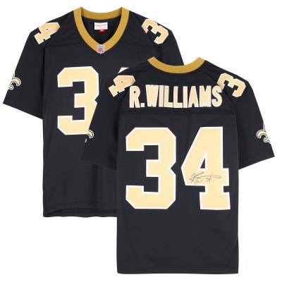 Ricky Williams New Orleans Saints Autographed Mitchell & Ness Black Replica Jersey