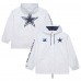 Куртка на кнопках Dallas Cowboys Mitchell & Ness White Vintage Logo Coaches