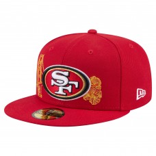 Бейсболка San Francisco 49ers New Era Scarlet State Stitch 59FIFTY Бейсболка San Francisco 49ers New Era Scarlet State Stitch 59FIFTY