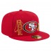Бейсболка San Francisco 49ers New Era Scarlet State Stitch 59FIFTY
