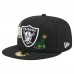Бейсболка Las Vegas Raiders New Era Black State Stitch 59FIFTY