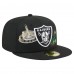 Бейсболка Las Vegas Raiders New Era Black State Stitch 59FIFTY