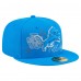 Бейсболка Detroit Lions New Era Blue State Stitch 59FIFTY