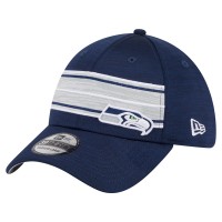 Бейсболка Seattle Seahawks New Era College Navy Stripes 39THIRTY