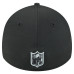 Бейсболка Las Vegas Raiders New Era Black Stripes 39THIRTY