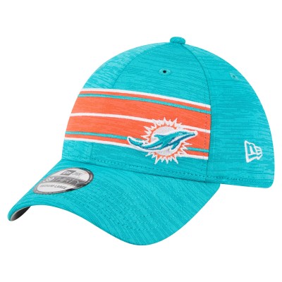 Бейсболка Miami Dolphins New Era Aqua Stripes 39THIRTY