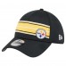 Бейсболка Pittsburgh Steelers New Era Black Stripes 39THIRTY Бейсболка Pittsburgh Steelers New Era Black Stripes 39THIRTY