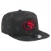 San Francisco 49ers New Era Black Gummy Golfer Snapback Hat