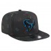 Houston Texans New Era Black Gummy Golfer Snapback Hat