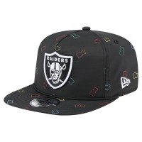 Las Vegas Raiders New Era Black Gummy Golfer Snapback Hat