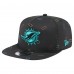 Бейсболка Miami Dolphins New Era Black Gummy Golfer