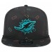 Бейсболка Miami Dolphins New Era Black Gummy Golfer