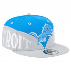 Бейсболка Detroit Lions New Era Blue/Gray Split 9FIFTY Snapback