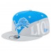 Бейсболка Detroit Lions New Era Blue/Gray Split 9FIFTY Snapback