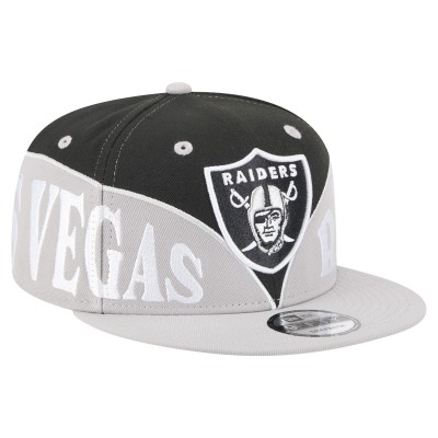 Бейсболка Las Vegas Raiders New Era Black/Gray Split 9FIFTY Snapback