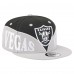 Бейсболка Las Vegas Raiders New Era Black/Gray Split 9FIFTY Snapback