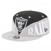 Бейсболка Las Vegas Raiders New Era Black/Gray Split 9FIFTY Snapback