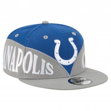 Бейсболка Indianapolis Colts New Era Royal/Gray Split 9FIFTY Snapback