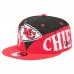 Бейсболка Kansas City Chiefs New Era Black/Red Split 9FIFTY Snapback