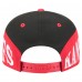 Бейсболка Kansas City Chiefs New Era Black/Red Split 9FIFTY Snapback