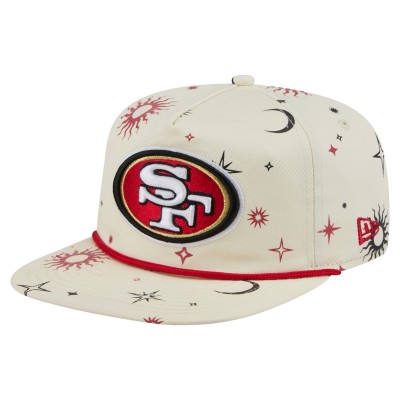 San Francisco 49ers New Era Cream Celestial Golfer Snapback Hat
