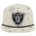 Las Vegas Raiders New Era Cream Celestial Golfer Snapback Hat