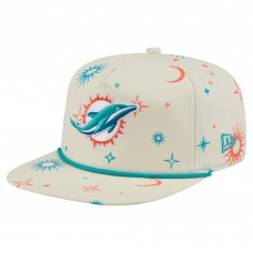 Бейсболка Miami Dolphins New Era Cream Celestial Golfer