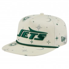 New York Jets New Era Cream Celestial Golfer Snapback Hat New York Jets New Era Cream Celestial Golfer Snapback Hat