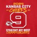 Kansas City Chiefs Nine-Straight AFC West Division Champions T-Shirt - Red