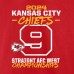 Kansas City Chiefs Fanatics Nine-Straight AFC West Division Champions Big & Tall T-Shirt - Red