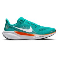 Unisex Miami Dolphins Nike Aqua Air Zoom Pegasus 41 Sneakers