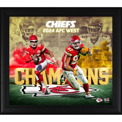 Kansas City Chiefs Fanatics Authentic 2024 AFC West Division Champions Framed 15 x 17 Collage