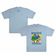 Unisex Los Angeles Chargers Crenshaw Skate Club Light Blue Palm Tree T-Shirt