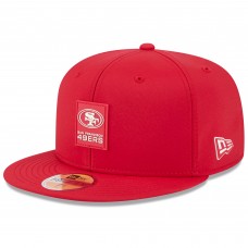 Бейсболка San Francisco 49ers New Era Scarlet 2025 Sideline 59FIFTY