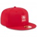 Бейсболка San Francisco 49ers New Era Scarlet 2025 Sideline 59FIFTY