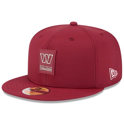 Бейсболка Washington Commanders New Era Burgundy 2025 Sideline 59FIFTY