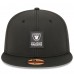 Бейсболка Las Vegas Raiders New Era Black 2025 Sideline 59FIFTY