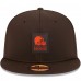 Бейсболка Cleveland Browns New Era Brown 2025 Sideline 59FIFTY