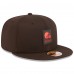 Бейсболка Cleveland Browns New Era Brown 2025 Sideline 59FIFTY
