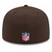 Бейсболка Cleveland Browns New Era Brown 2025 Sideline 59FIFTY