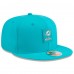 Бейсболка Miami Dolphins New Era Aqua 2025 Sideline 59FIFTY