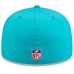 Бейсболка Miami Dolphins New Era Aqua 2025 Sideline 59FIFTY